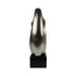 Matte Abstract Sculpture Large Silver